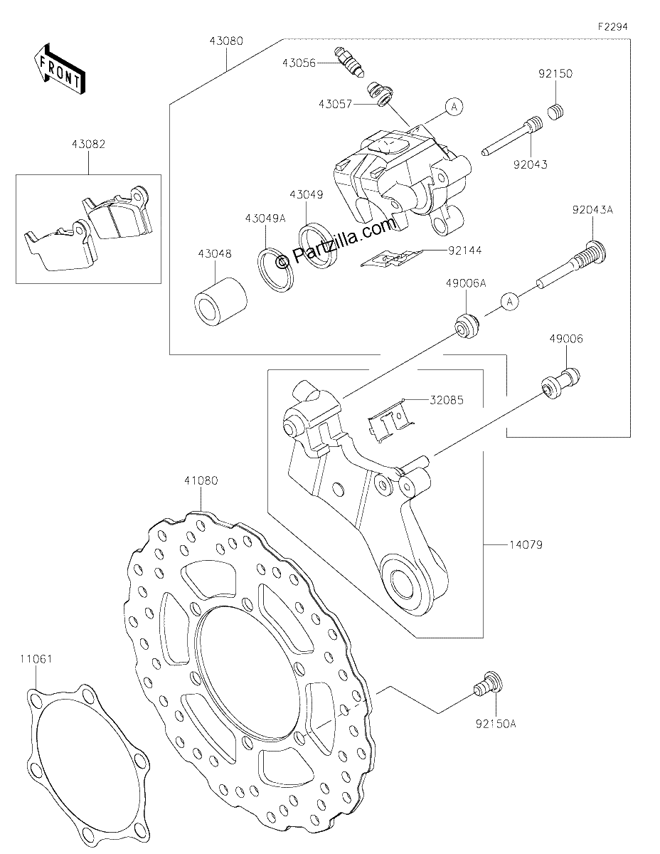 Diagrama de REAR BRAKE