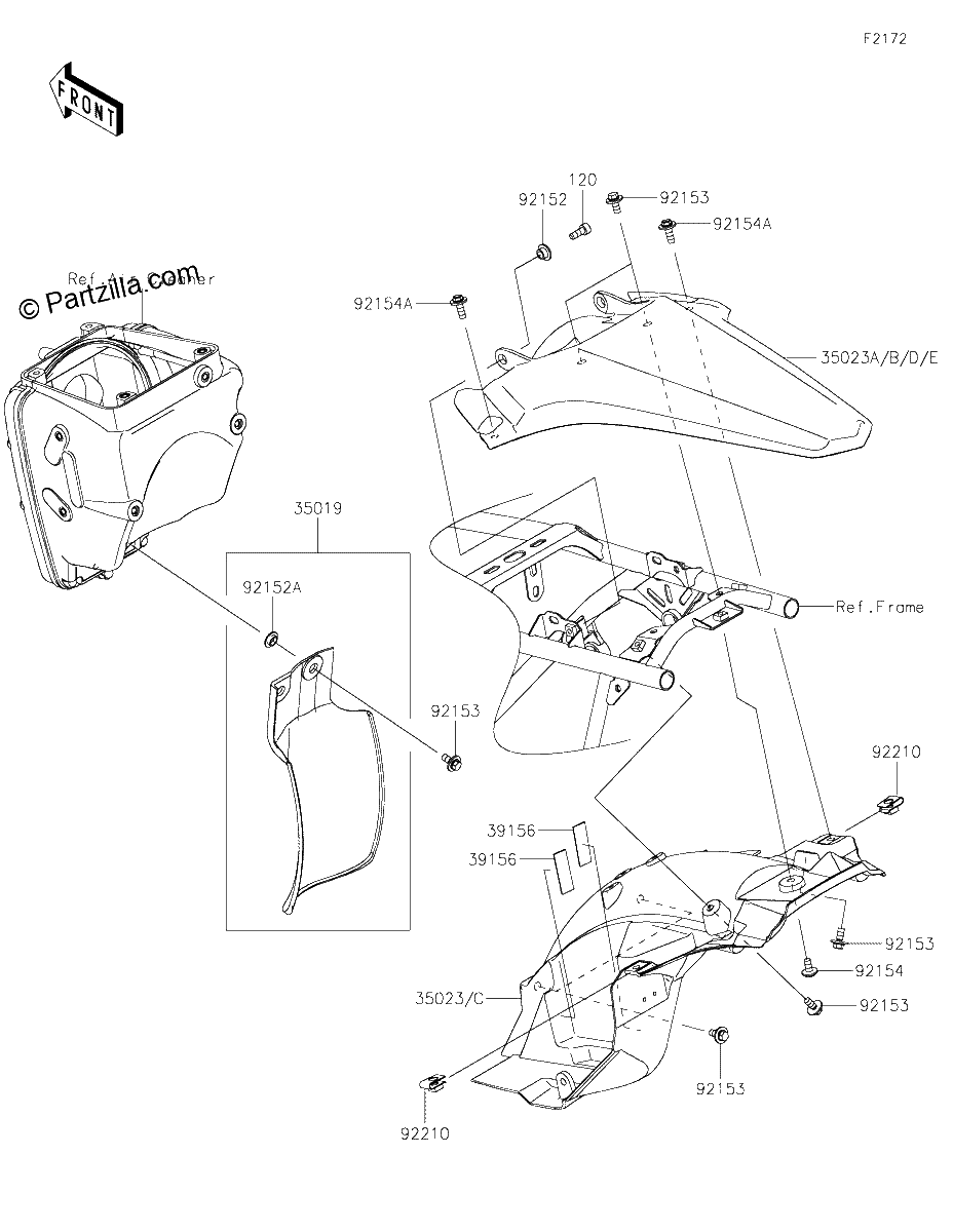 Diagrama de REAR FENDER S