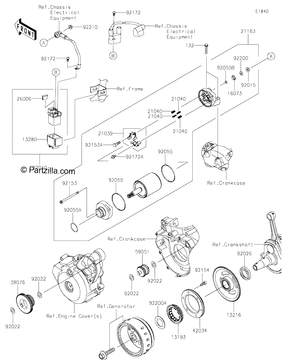 Diagrama de STARTER MOTOR