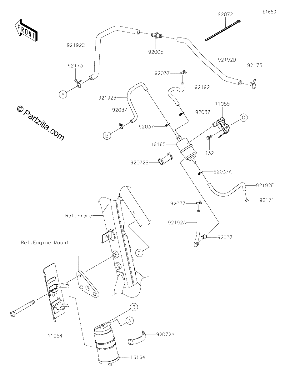 Diagrama de FUEL EVAPORATIVE SYSTEM CA