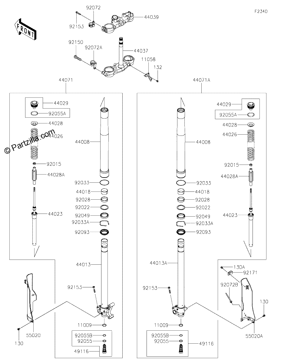Diagrama de FRONT FORK