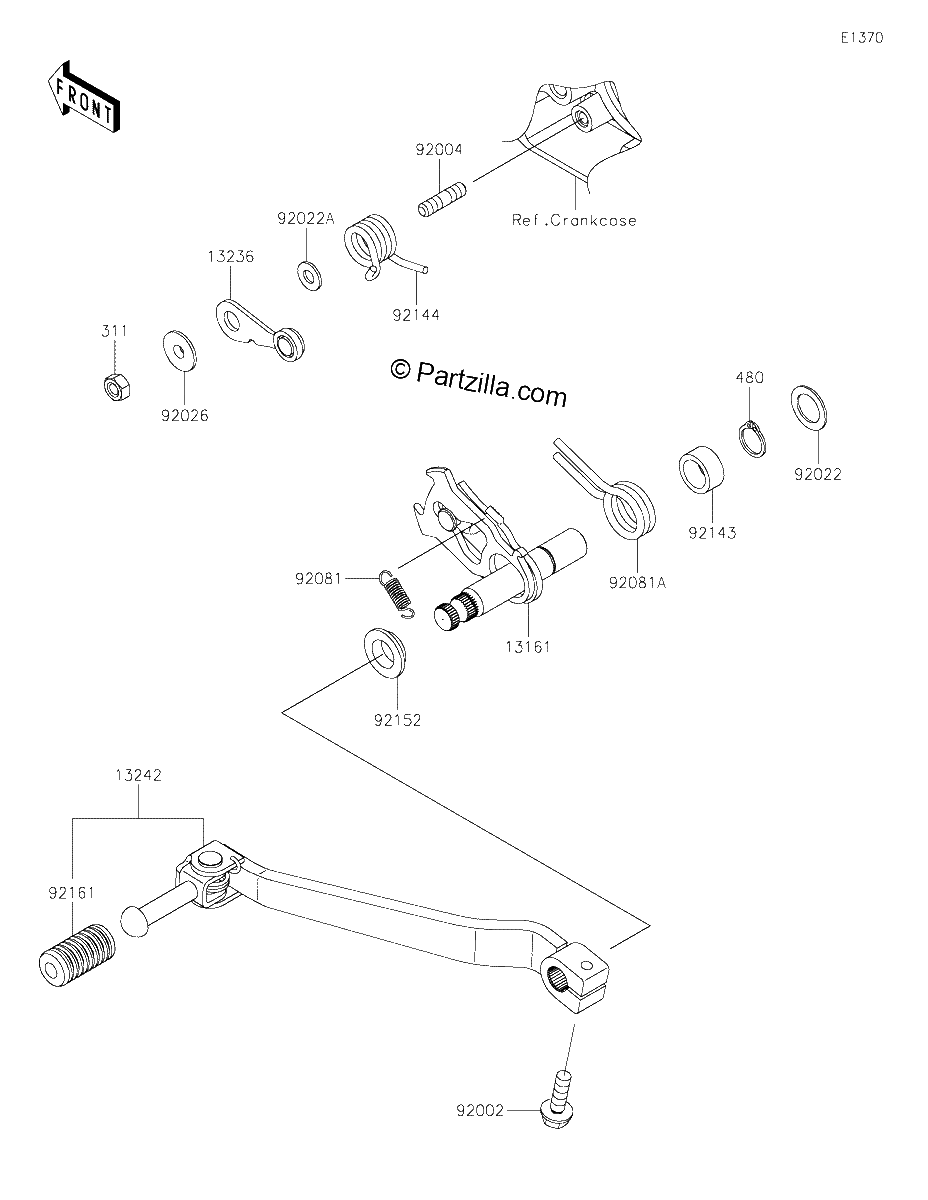Diagrama de GEAR CHANGE MECHANISM