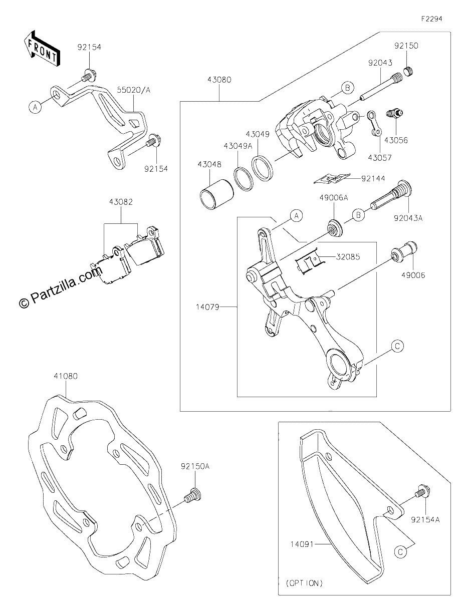 Diagrama de REAR BRAKE