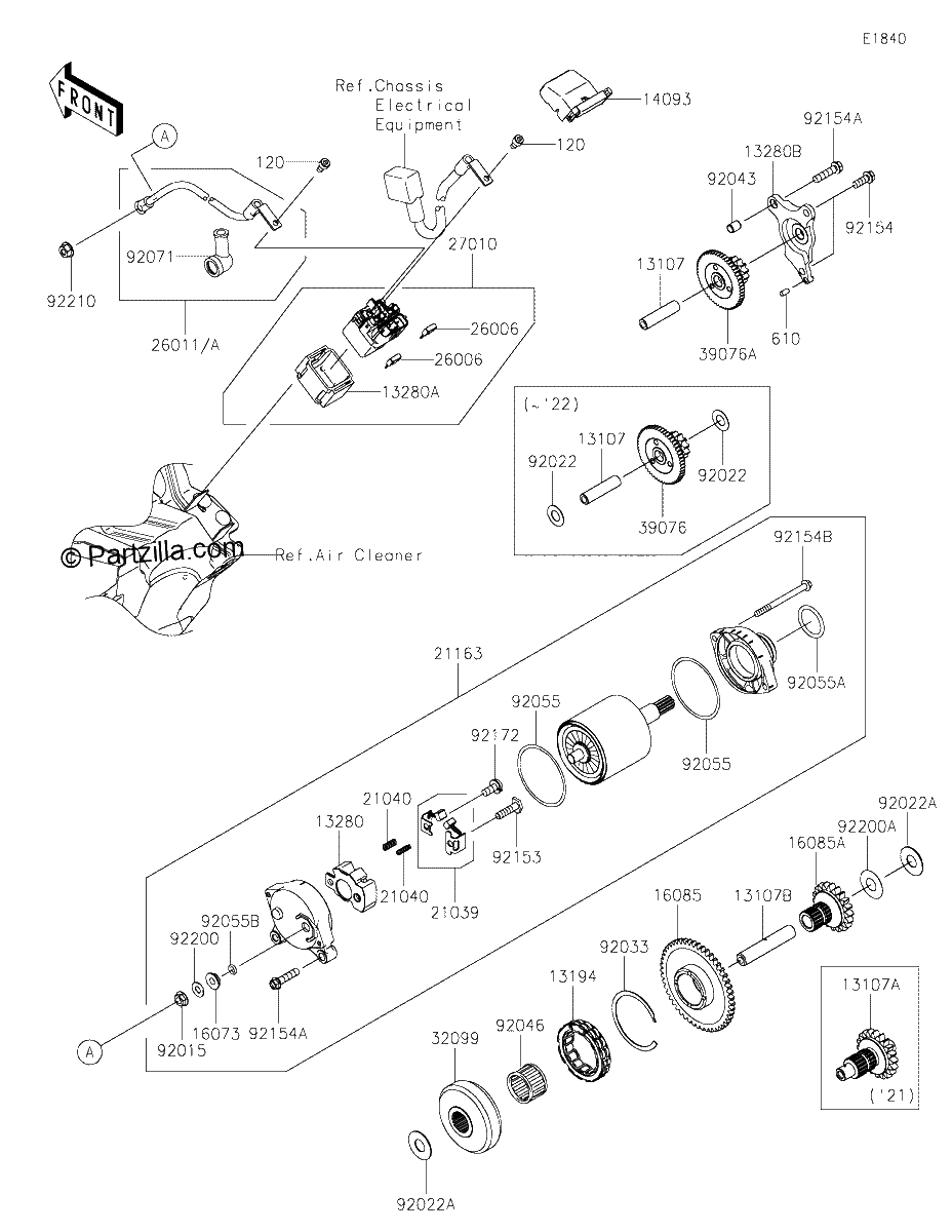 Diagrama de STARTER MOTOR