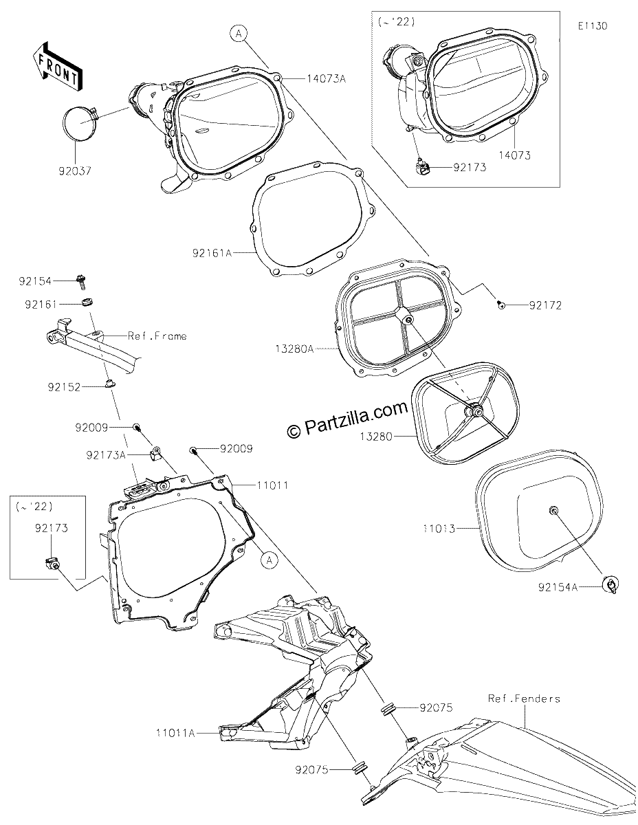 Diagrama de AIR CLEANER