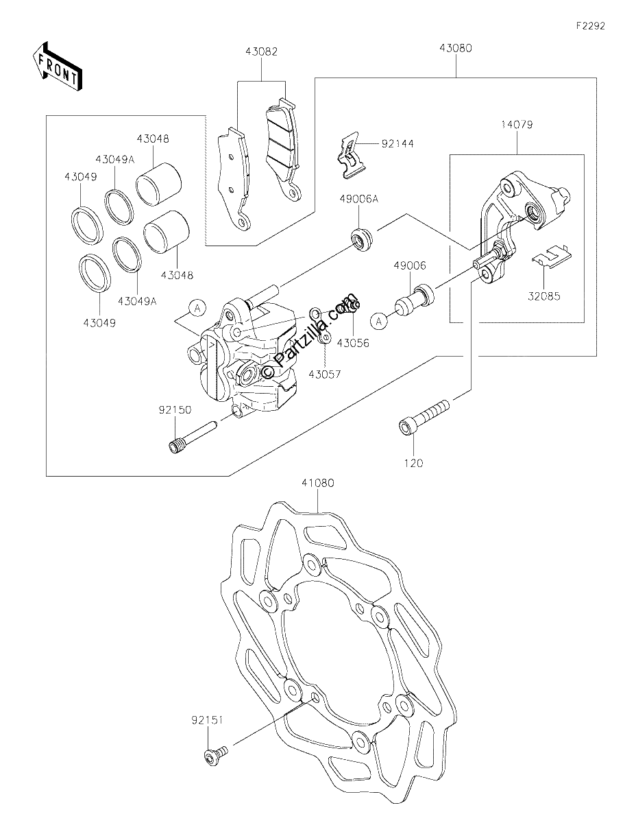 Diagrama de FRONT BRAKE