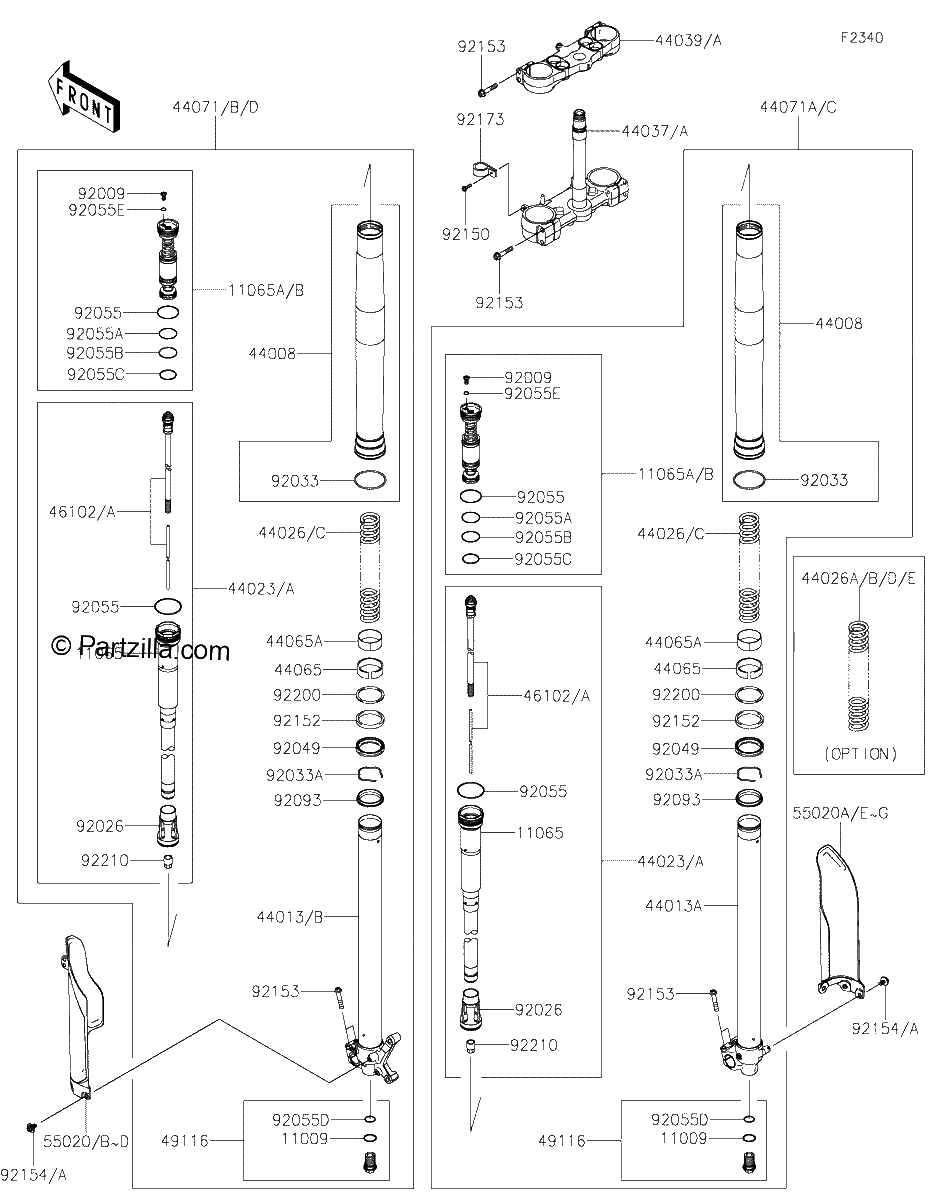 Diagrama de FRONT FORK