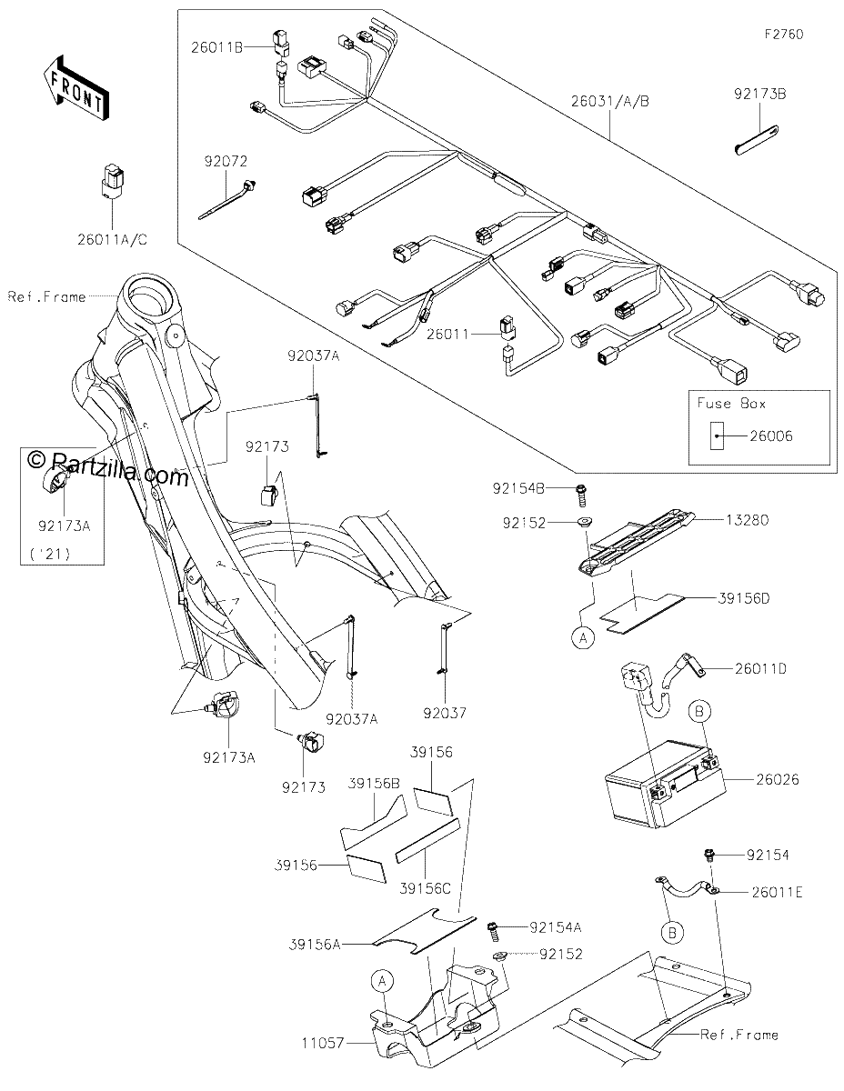 Diagrama de CHASSIS ELECTRICAL EQUIPMENT
