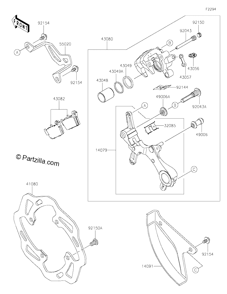 Diagrama de REAR BRAKE