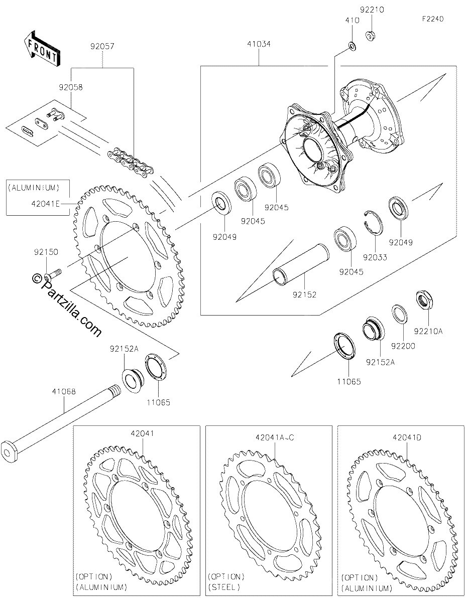 Diagrama de REAR HUB