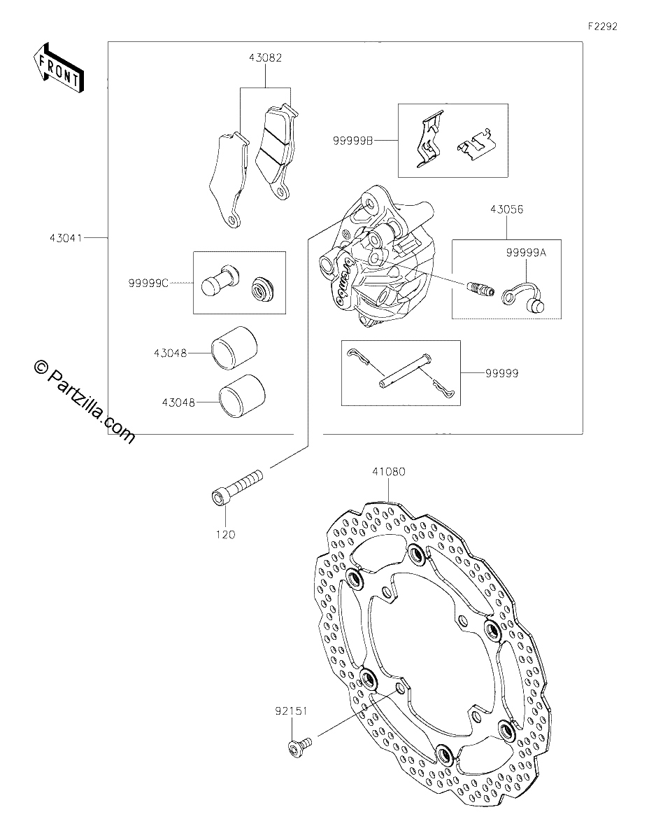 Diagrama de FRONT BRAKE