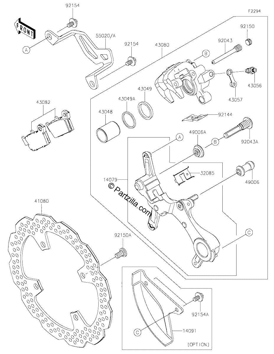 Diagrama de REAR BRAKE