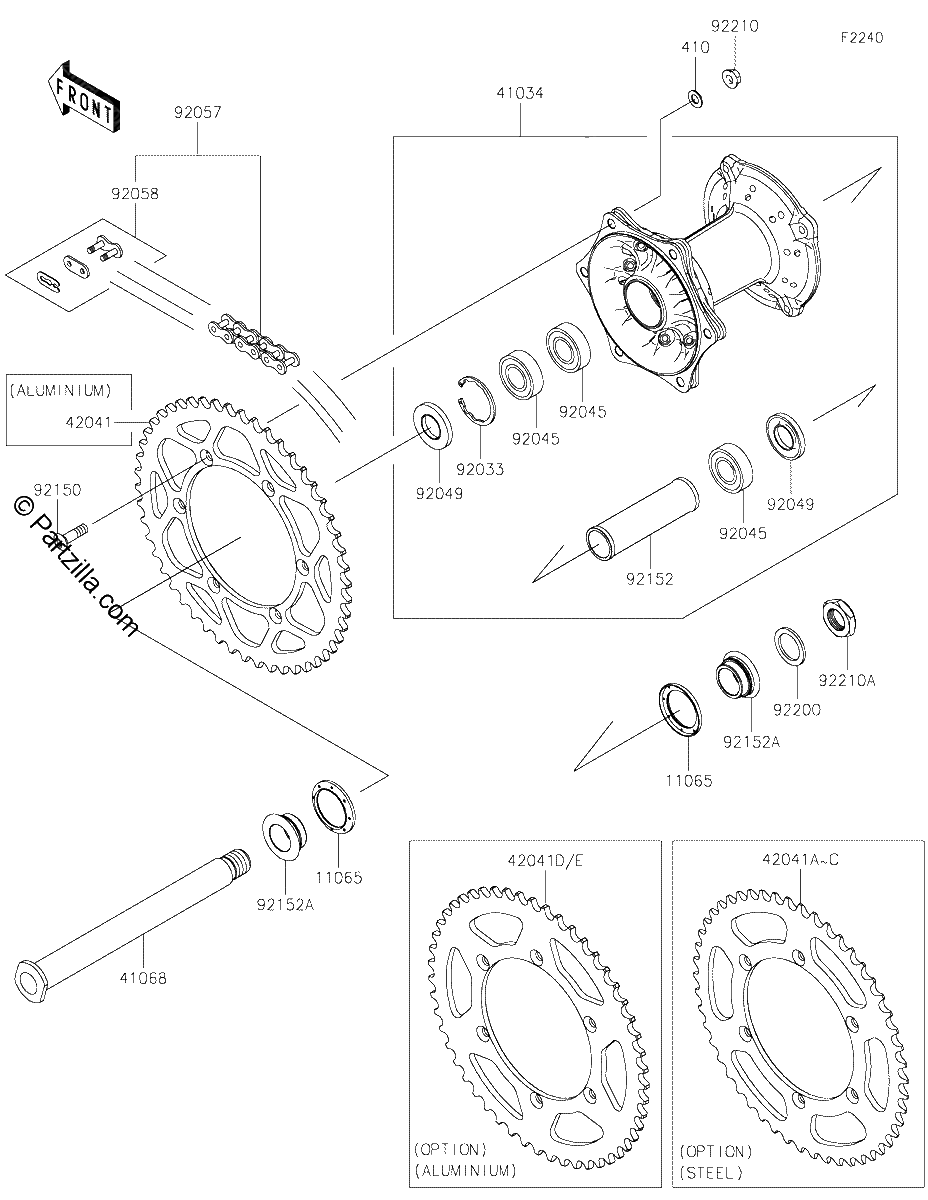 Diagrama de REAR HUB