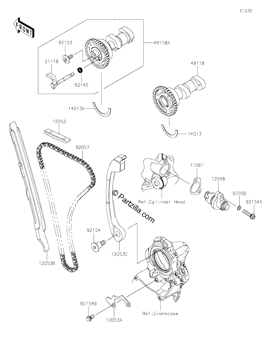Diagrama de CAMSHAFT S TENSIONER