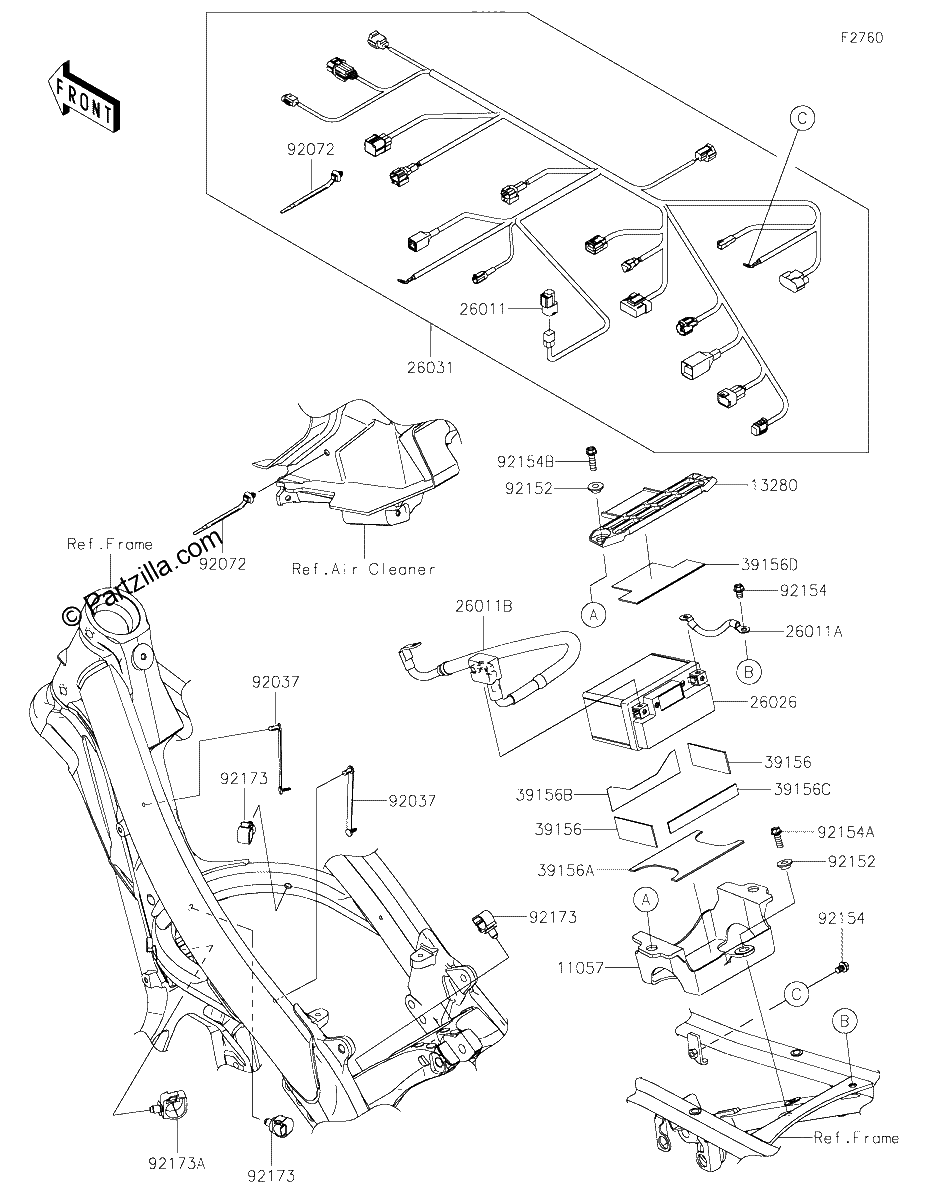 Diagrama de CHASSIS ELECTRICAL EQUIPMENT