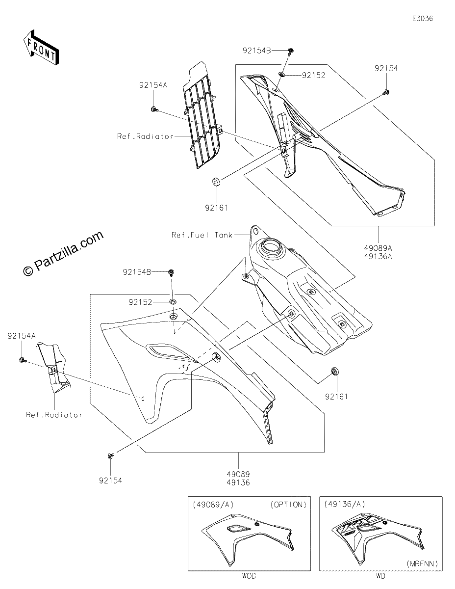 Diagrama de ENGINE SHROUDS