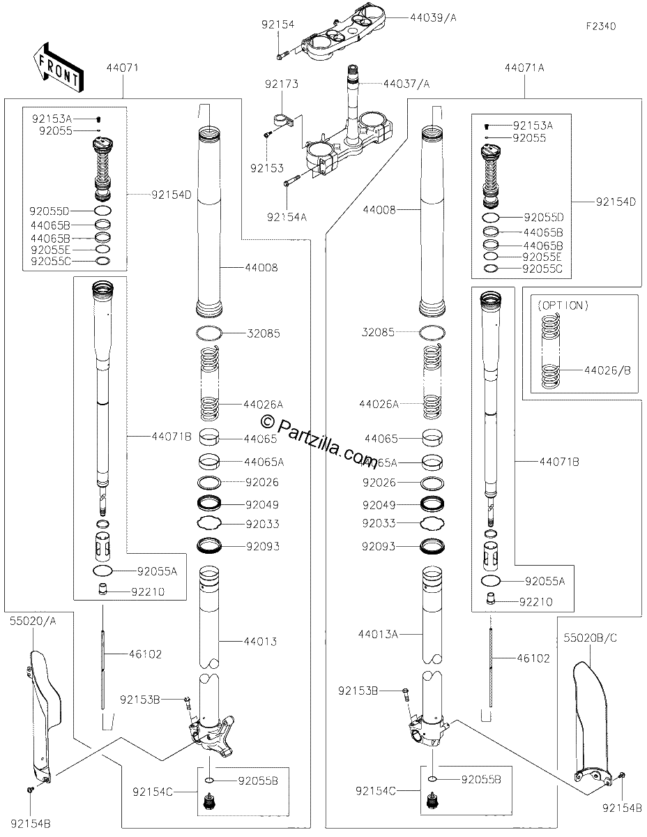 Diagrama de FRONT FORK