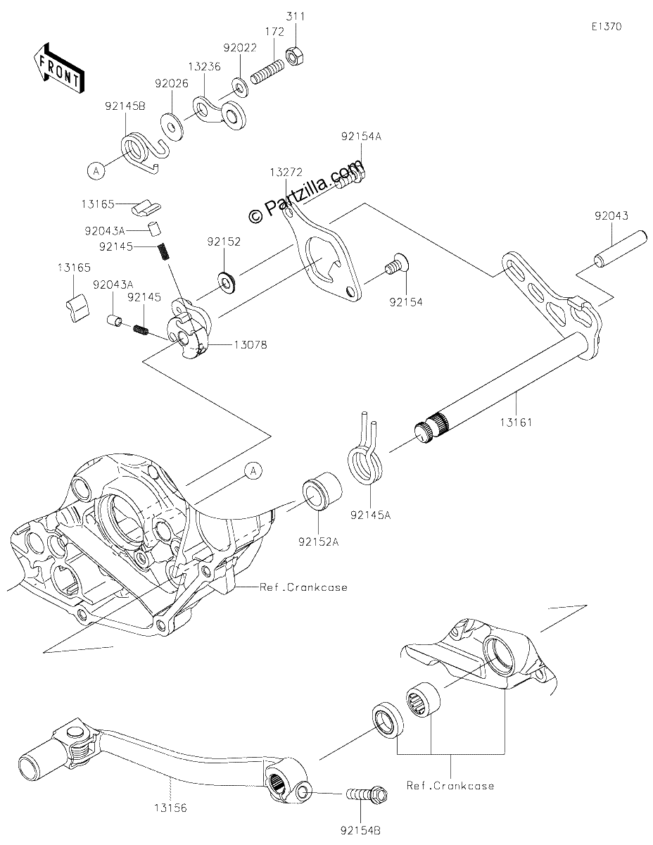 Diagrama de GEAR CHANGE MECHANISM
