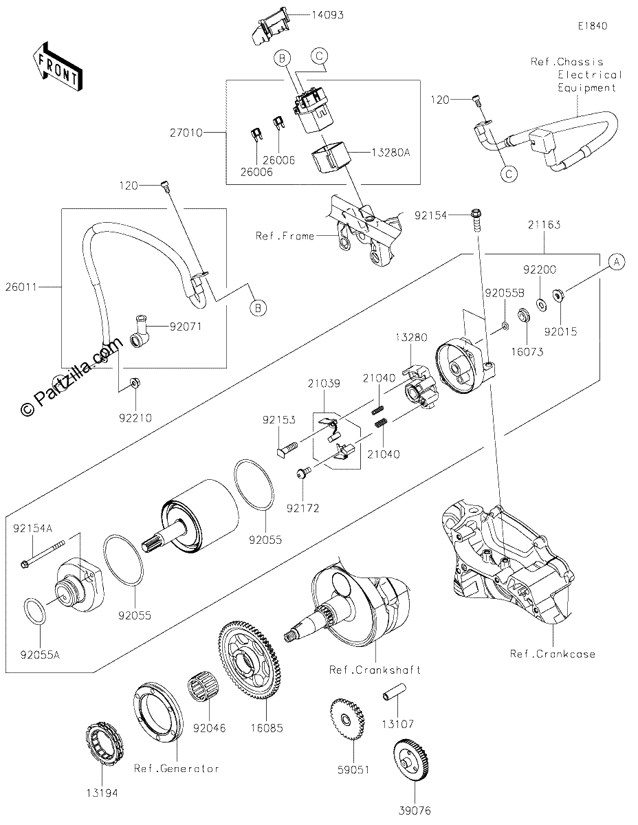Diagrama de STARTER MOTOR