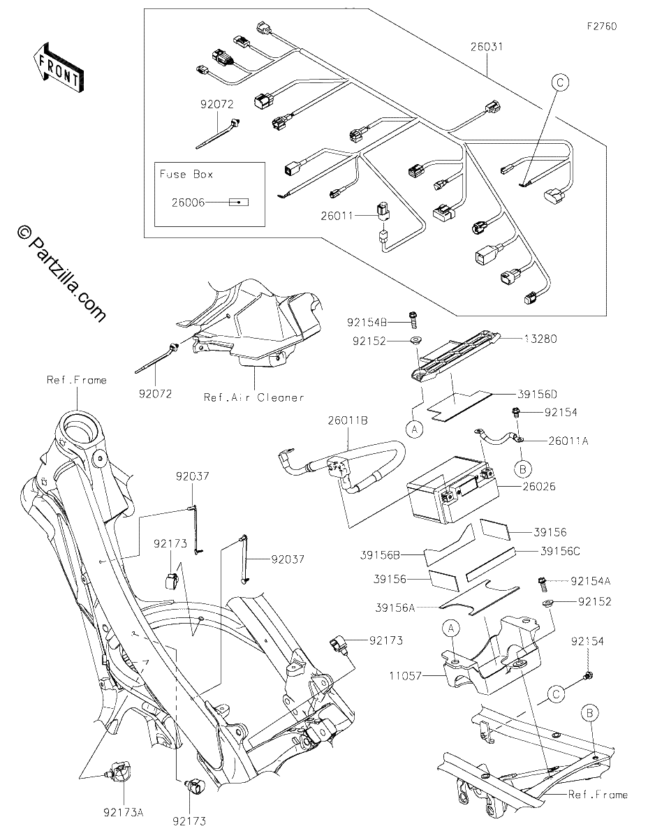 Diagrama de CHASSIS ELECTRICAL EQUIPMENT