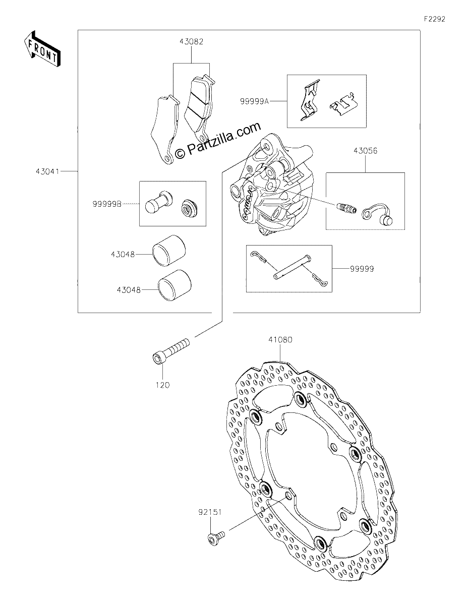 Diagrama de FRONT BRAKE