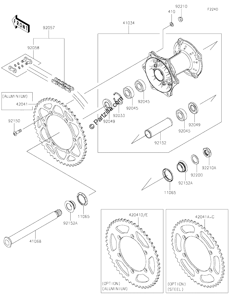 Diagrama de REAR HUB