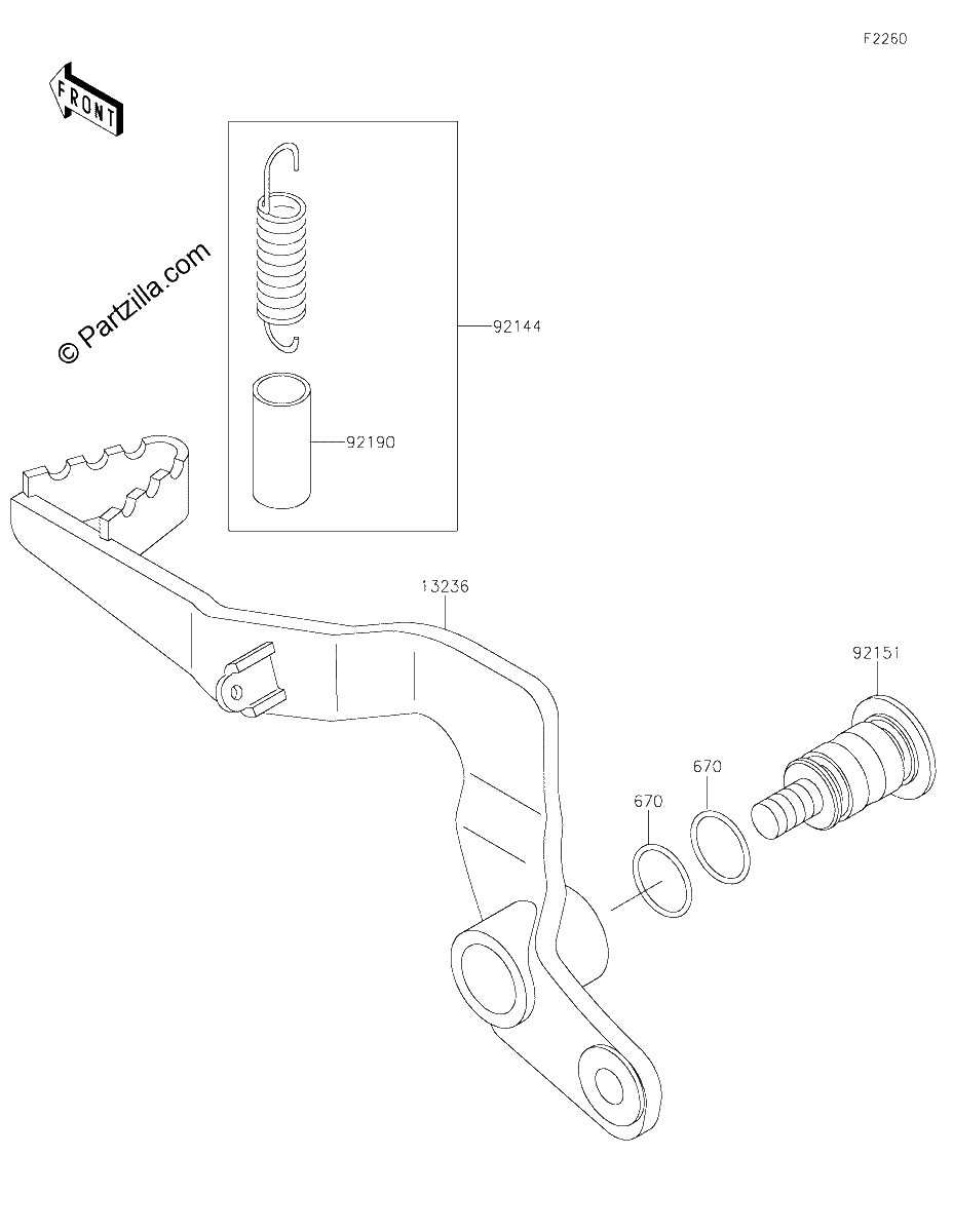 Diagrama de BRAKE PEDAL