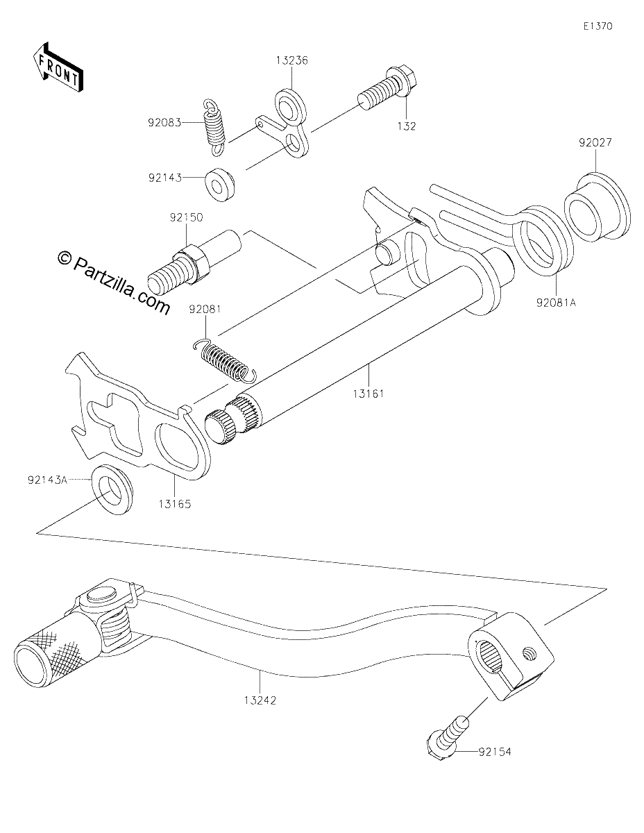 Diagrama de GEAR CHANGE MECHANISM