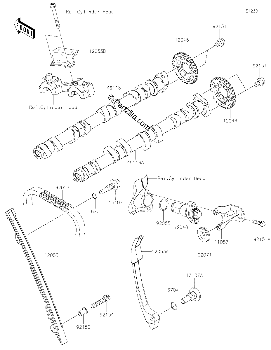 Diagrama de CAMSHAFT S TENSIONER