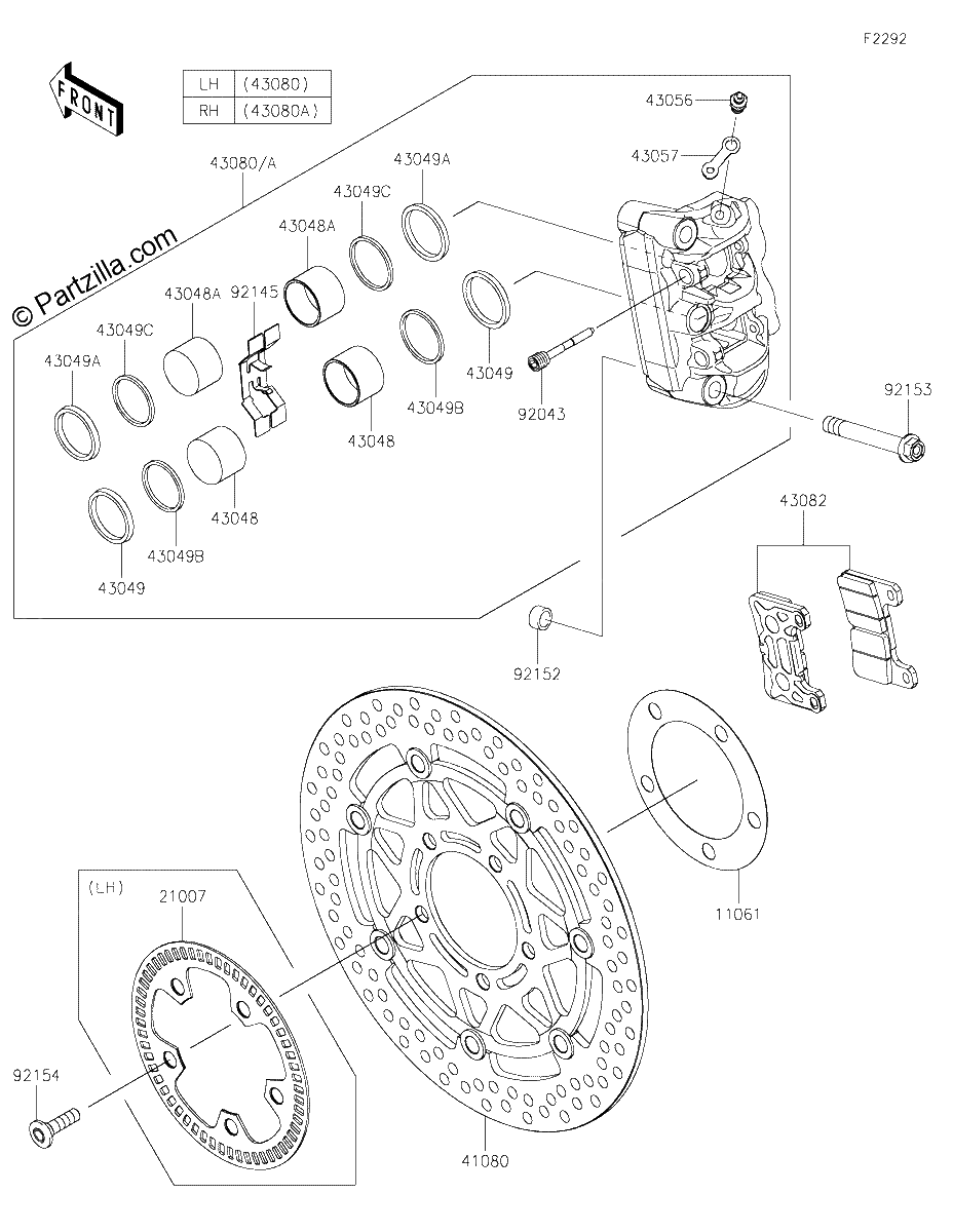Diagrama de FRONT BRAKE