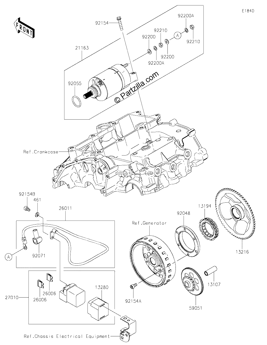 Diagrama de STARTER MOTOR