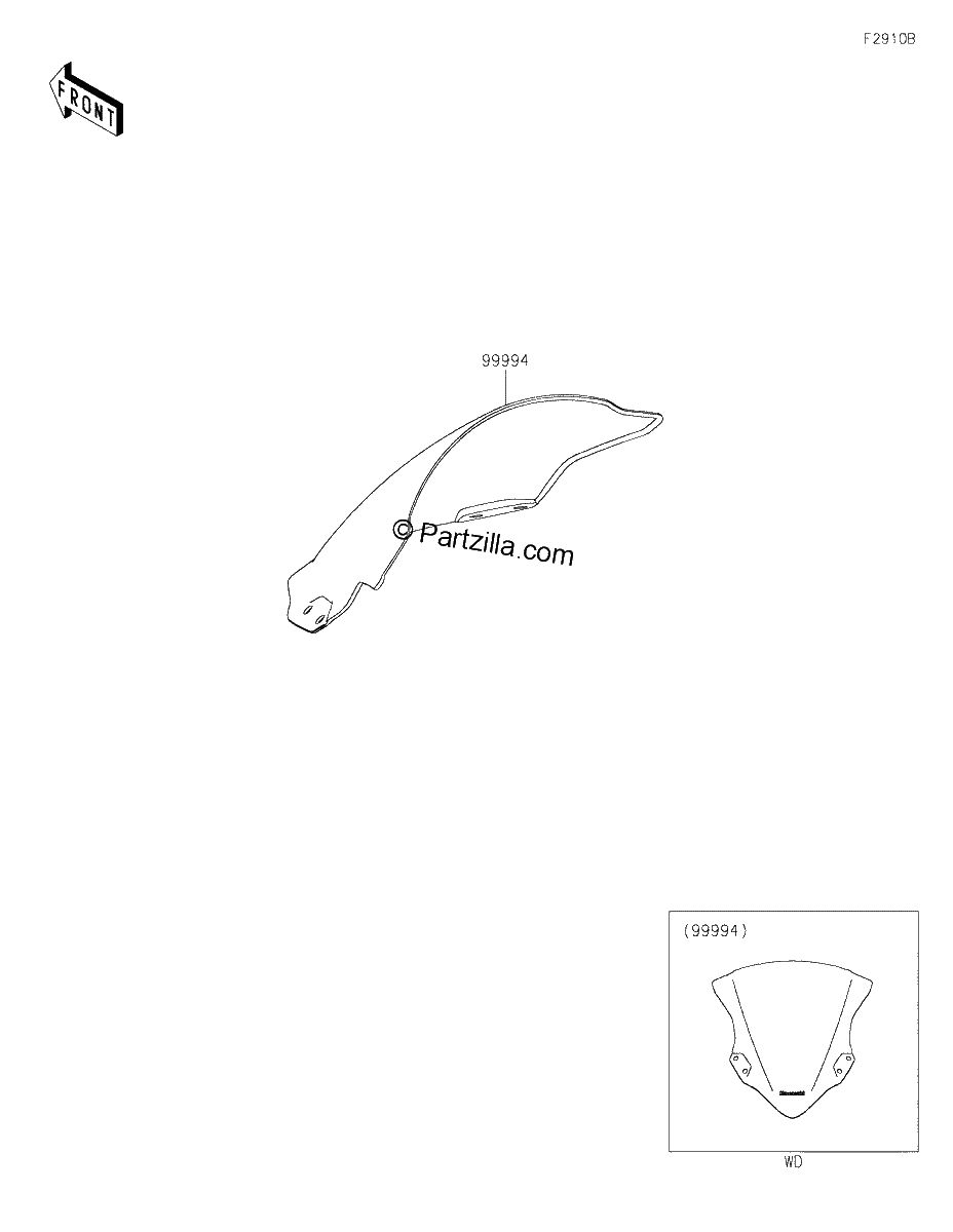 Diagrama de ACCESSORY WINDSHIELD