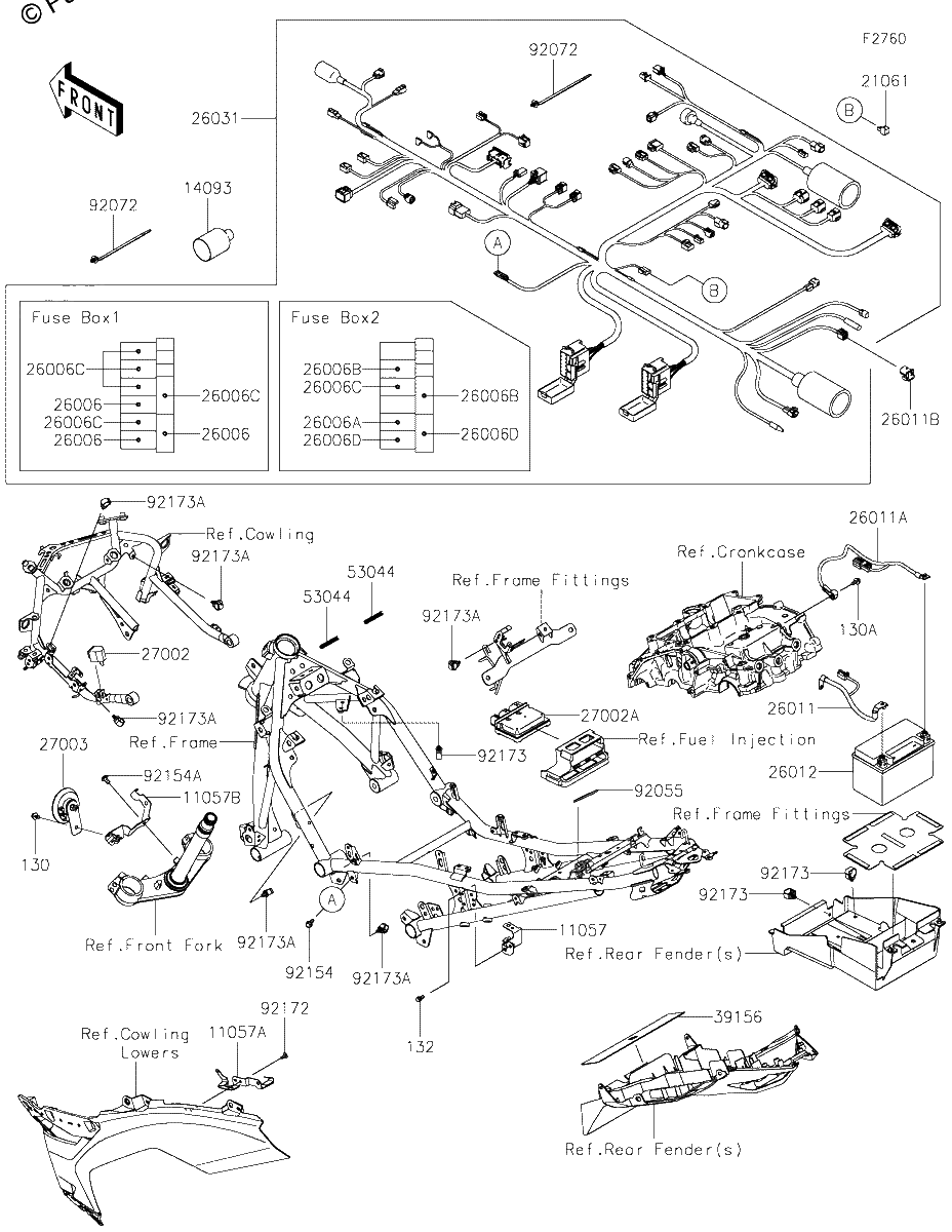 Diagrama de CHASSIS ELECTRICAL EQUIPMENT