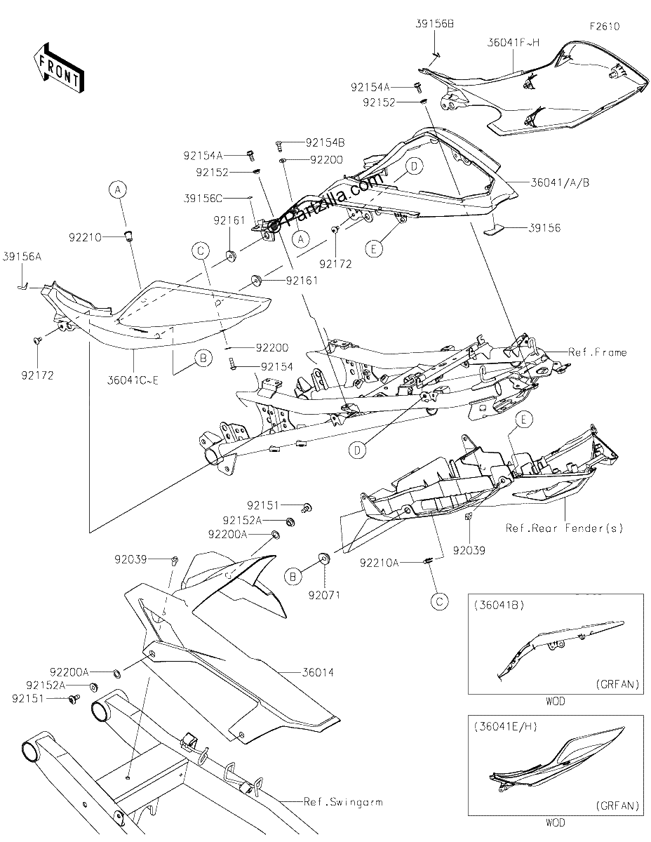 Diagrama de SIDE COVERS CHAIN COVER