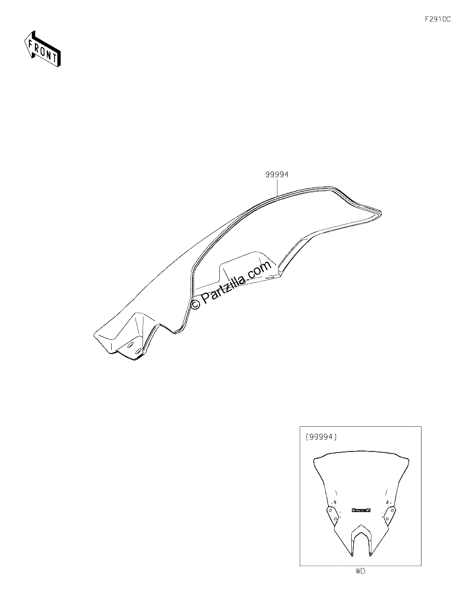 Diagrama de ACCESSORY WINDSHIELD