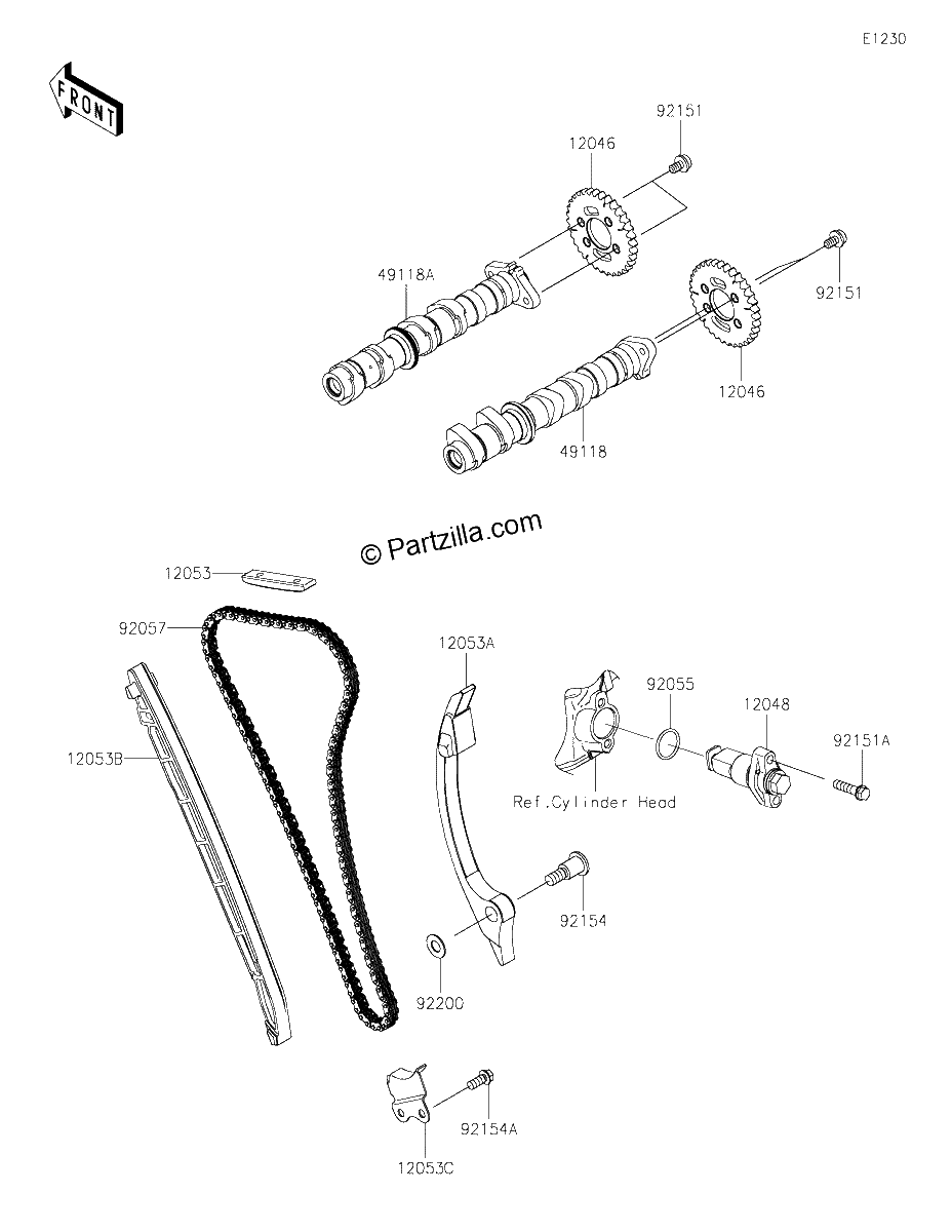 Diagrama de CAMSHAFT S TENSIONER