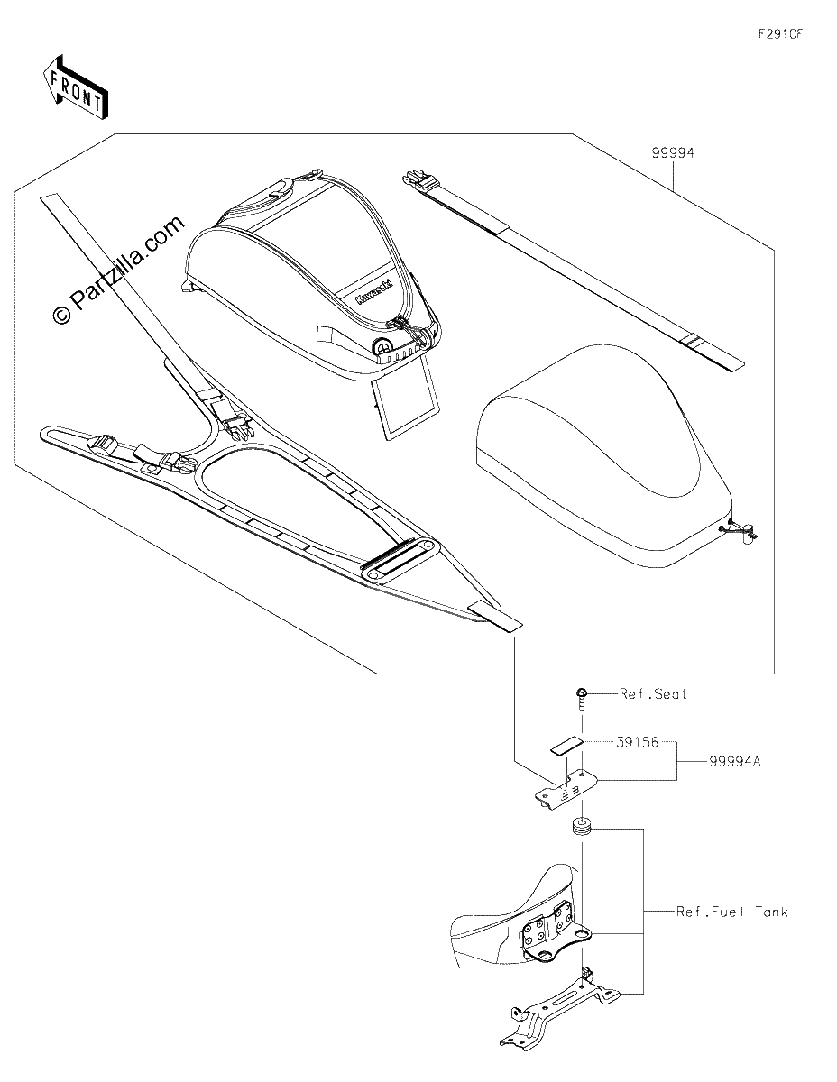 Diagrama de ACCESSORY TANK BAG