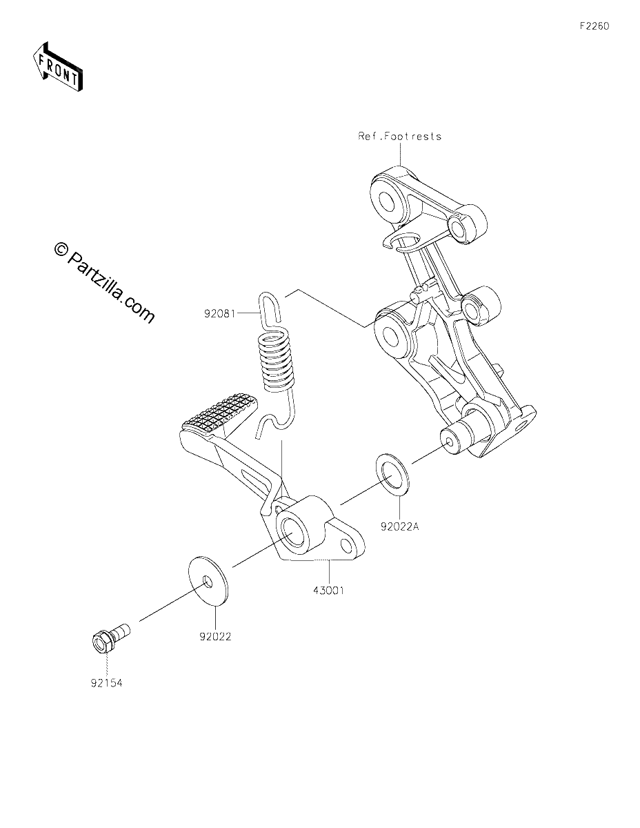 Diagrama de BRAKE PEDAL TORQUE LINK