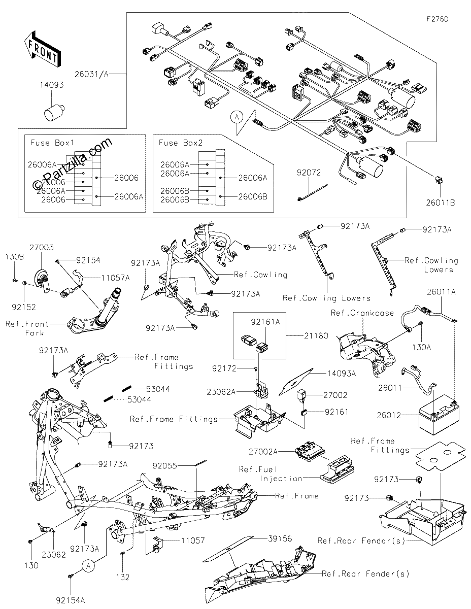 Diagrama de CHASSIS ELECTRICAL EQUIPMENT