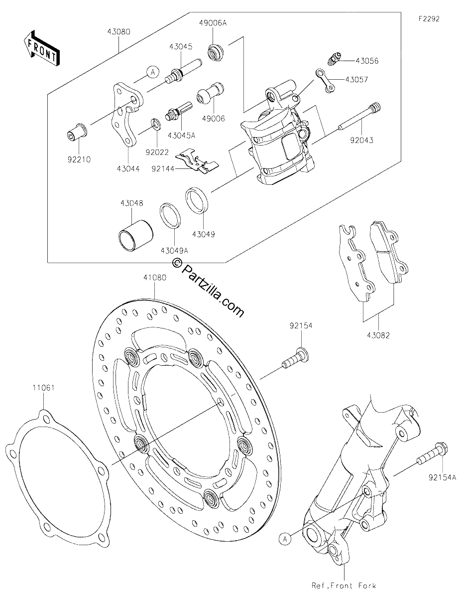 Diagrama de FRONT BRAKE