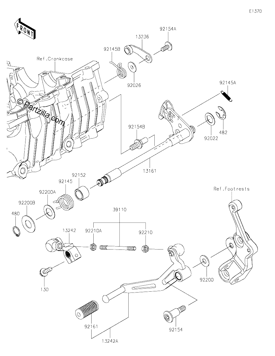Diagrama de GEAR CHANGE MECHANISM