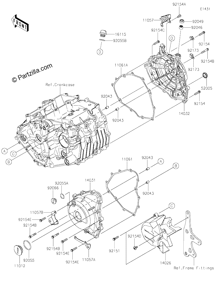 Diagrama de ENGINE COVER S