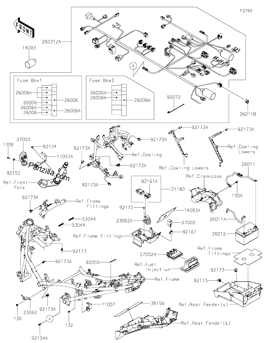 Diagrama de CHASSIS ELECTRICAL EQUIPMENT