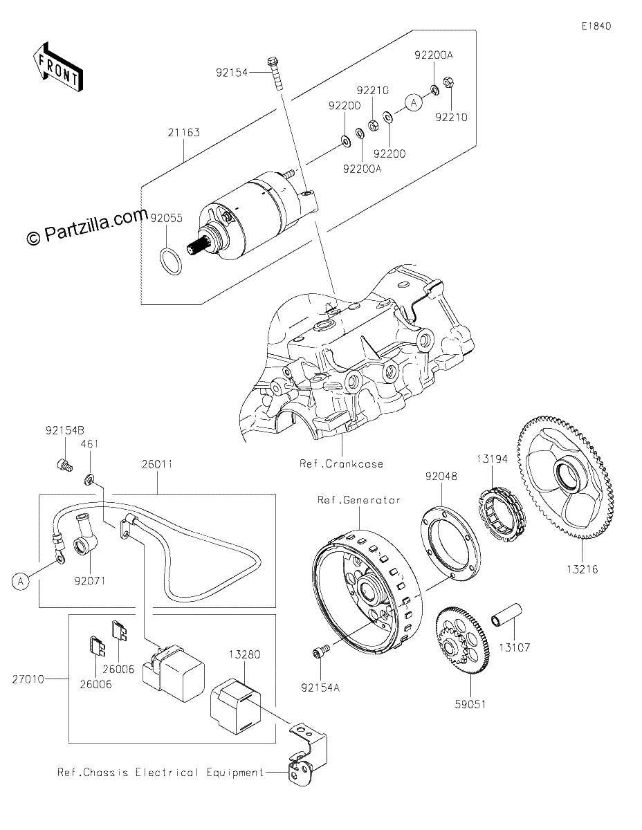 Diagrama de STARTER MOTOR
