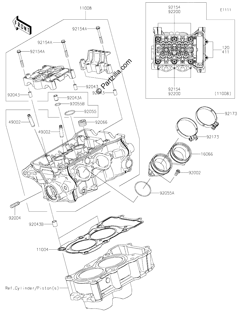Diagrama de CYLINDER HEAD