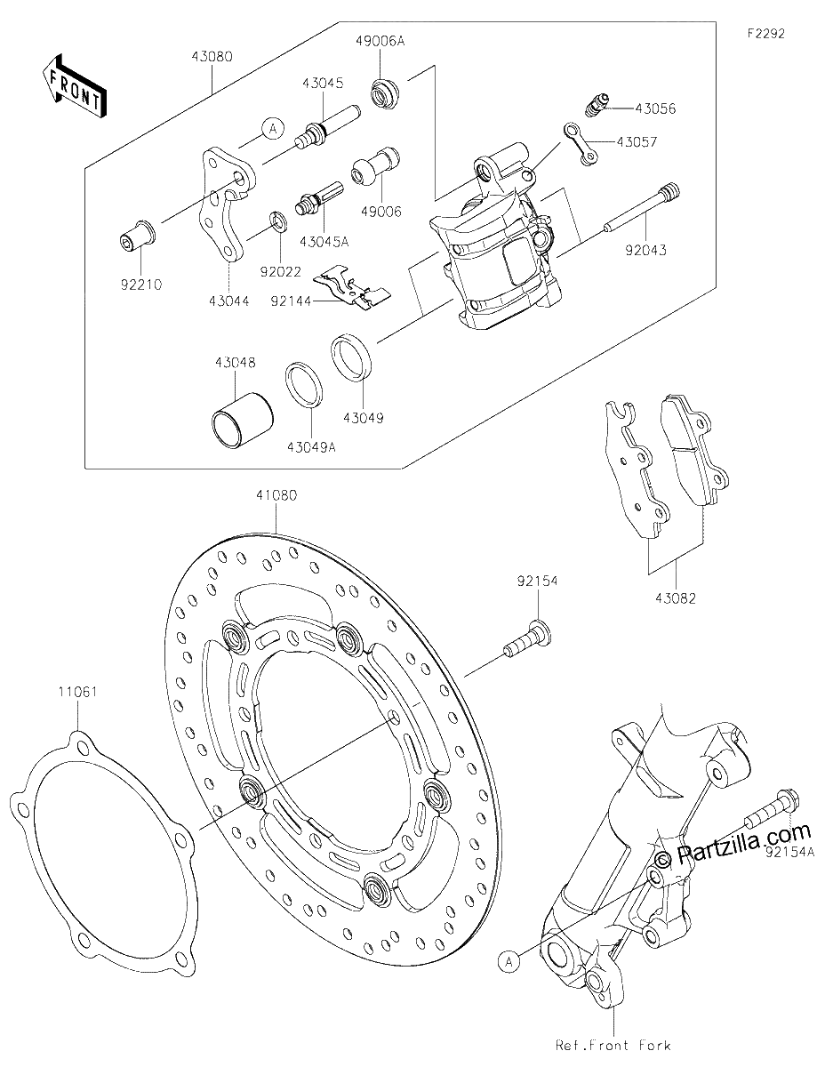 Diagrama de FRONT BRAKE