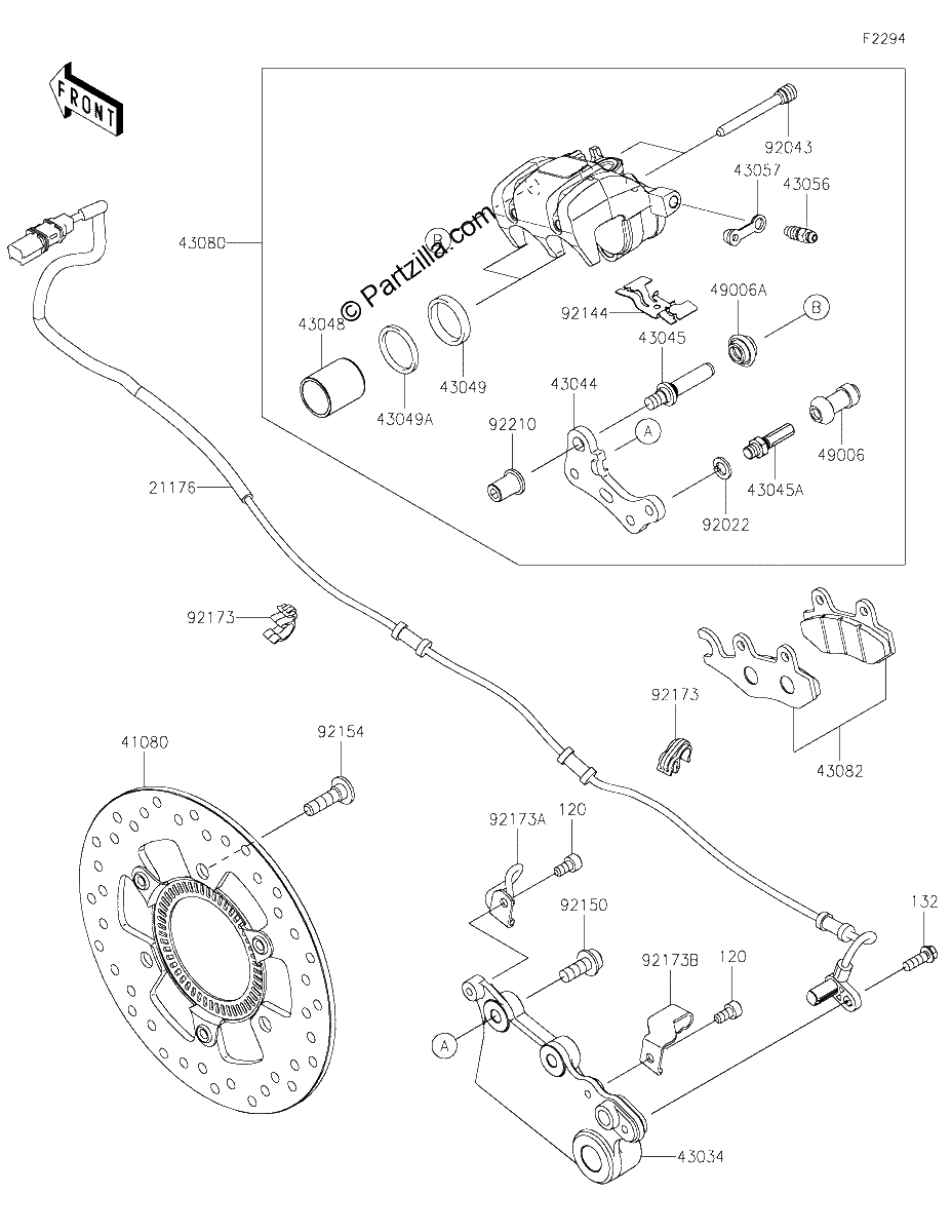 Diagrama de REAR BRAKE
