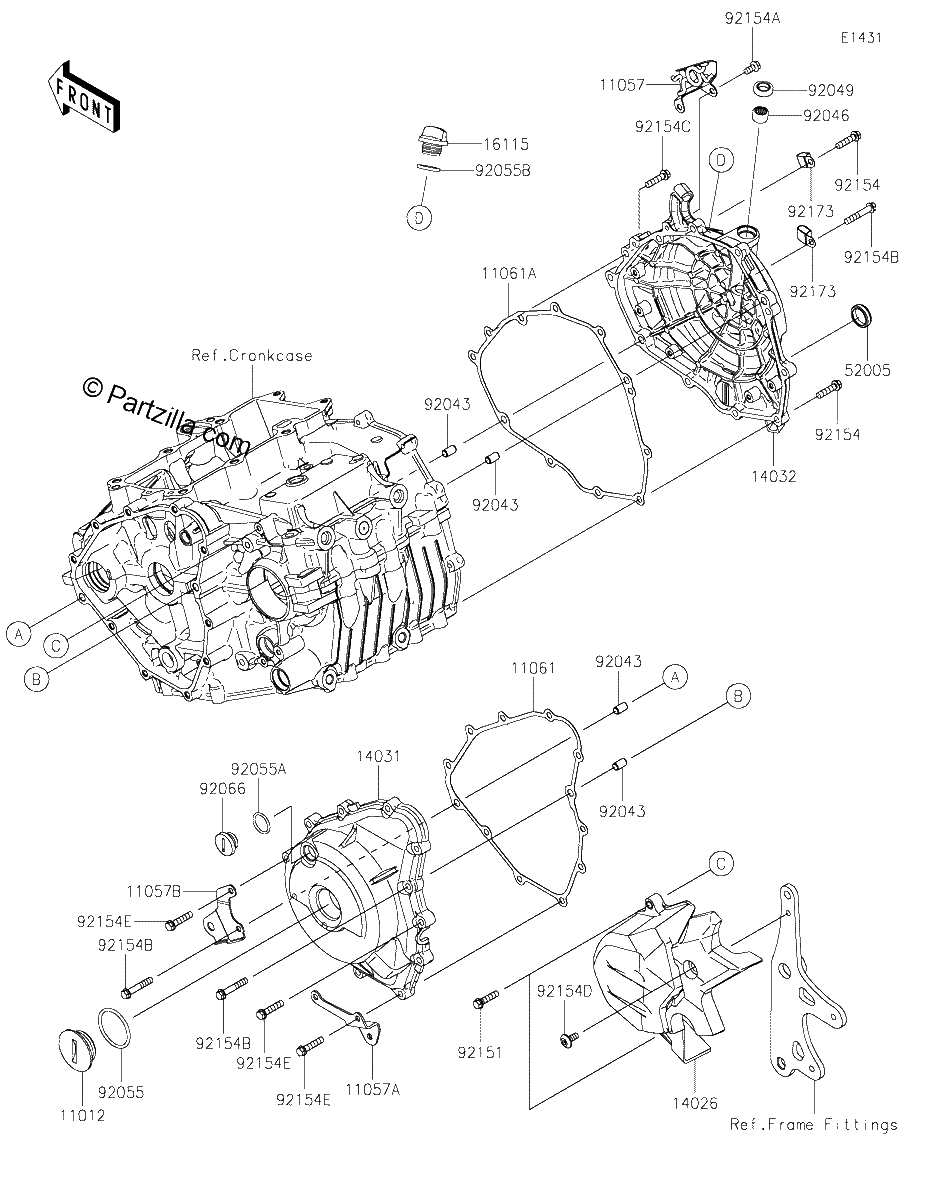 Diagrama de ENGINE COVER S
