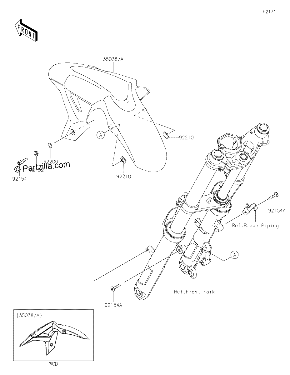 Diagrama de FRONT FENDER S