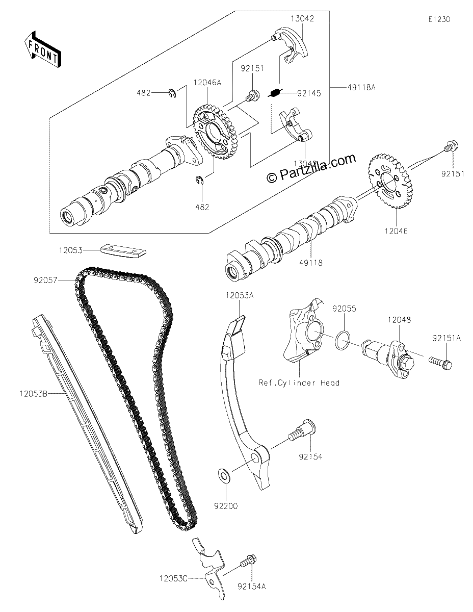 Diagrama de CAMSHAFT S TENSIONER